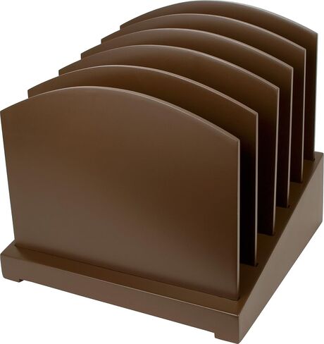 Brown File Organizer - Wood Desk Organizer in Saudi Arabia