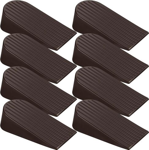 Frienda 16 Pack Large Door Stoppers Heavy Duty Rubber Stopper for Bottom of Door Wedge Stopper for Home Office (Black) in Saudi Arabia