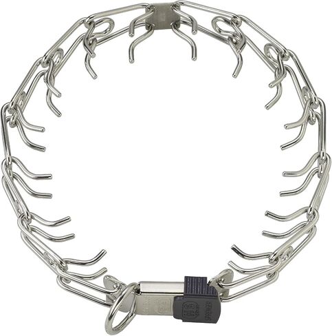 Herm Sprenger Stainless Steel Prong Dog Collar with ClicLock Buckle - for Small Medium Large Dogs – Ultra-Plus Training Pinch Collar with Quick Release - Made in Germany (16in (40cm) x 2.25mm) in Saudi Arabia