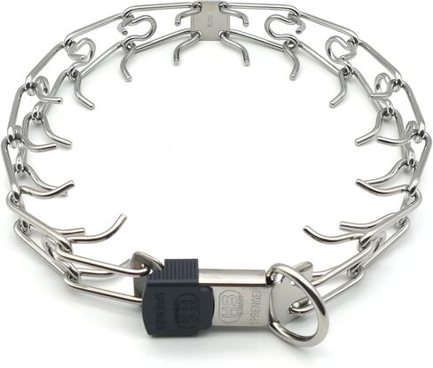 Herm Sprenger Stainless Steel Prong Dog Collar with ClicLock Buckle - for Small Medium Large Dogs – Ultra-Plus Training Pinch Collar with Quick Release - Made in Germany (16in (40cm) x 2.25mm) in Saudi Arabia