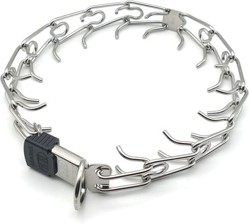 Herm Sprenger Stainless Steel Prong Dog Collar with ClicLock Buckle - for Small Medium Large Dogs – Ultra-Plus Training Pinch Collar with Quick Release - Made in Germany (16in (40cm) x 2.25mm) in Saudi Arabia