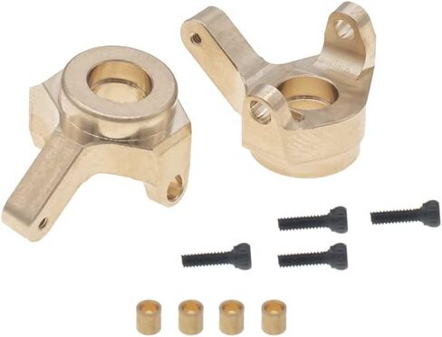 غطاء فرق نحاسي أمامي وخلفي من GTHELE ومفصل توجيه نحاسي لسيارة زاحفة 1/24 محورية SCX24 AXI90081 AXI00001 AXI00002 AXI00005 AXI00006 RC in Kuwait