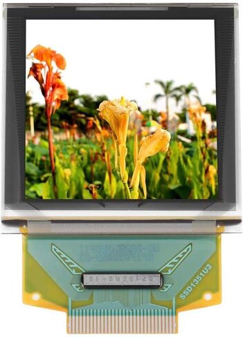 وحدة رسومية لعرض الألوان OLED مقاس 1.5 بوصة من Hilitand 128x128 SSD1351 واجهة محيطية تسلسلية لملفات MP3 in Saudi Arabia