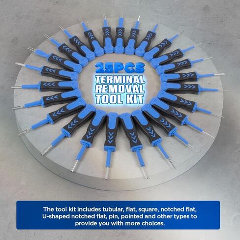 مجموعة أدوات إزالة الدبوس الطرفي 25 قطعة مجموعة أدوات إزالة دبوس السيارة مجموعة أدوات إزالة دبوس السيارة مجموعة أدوات القاذف الطرفية التلقائية مجموعة أدوات إزالة دبوس الموصل الاحترافي مجموعة أدوات استخراج الدبوس العالمي in Kuwait