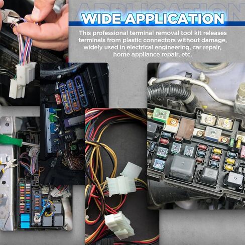 مجموعة أدوات إزالة الدبوس الطرفي 25 قطعة مجموعة أدوات إزالة دبوس السيارة مجموعة أدوات إزالة دبوس السيارة مجموعة أدوات القاذف الطرفية التلقائية مجموعة أدوات إزالة دبوس الموصل الاحترافي مجموعة أدوات استخراج الدبوس العالمي in Kuwait