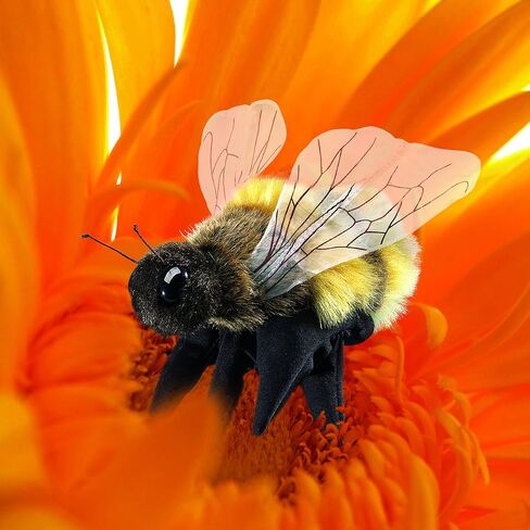 Folkmanis Honey Bee Hand Puppet, Yellow, Black (3028) in Saudi Arabia