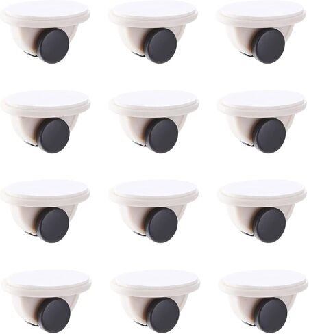 16 PCS Self Adhesive Caster Wheels 360 Degree Swivel Mini Adhesive Wheel Stainless Steel Pulley Pndbnq Sticky Roller for Attach Bins Storage Boxes etc in Kuwait