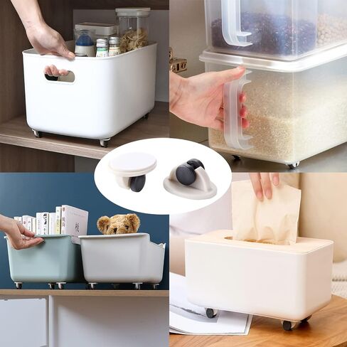 16 PCS Self Adhesive Caster Wheels 360 Degree Swivel Mini Adhesive Wheel Stainless Steel Pulley Pndbnq Sticky Roller for Attach Bins Storage Boxes etc in Kuwait
