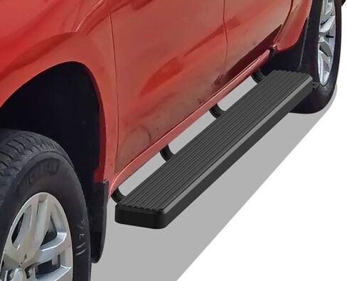 لوحات الجري APS 5 بوصة من الفولاذ المقاوم للصدأ متوافقة مع Chevy Silverado GMC Sierra 1500 2019-2024 Crew Cab & 2500 HD 3500 HD 2020-2024 (Silverado 1500 LTD Sierra 1500 LD 2022) in Kuwait