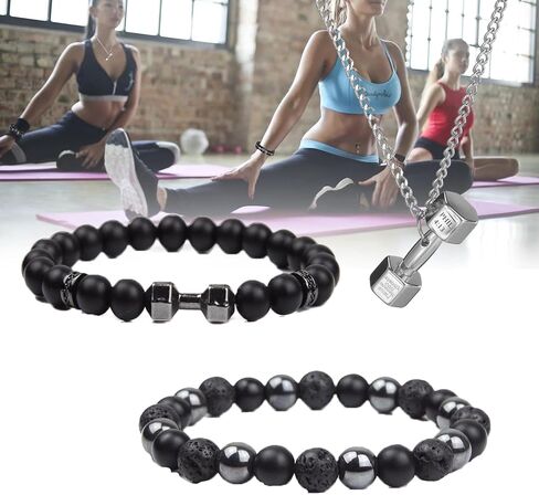 BAIJAHUXI weighted bracelet,Dumbbell Bracelet For Men，Weighted Bracelet For Men, Alloy dumbbell bracelet, weighted bracelet 10lb in Saudi Arabia