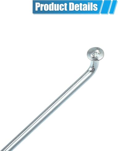 X AUTOHAUX 24 قطعة 13G J Bend دراجة المتحدث المجلفن 266 مللي متر 10.47 "دورة المتحدث مع حلمات النحاس الصلب المتحدث للدراجات الجبلية MTB in Kuwait