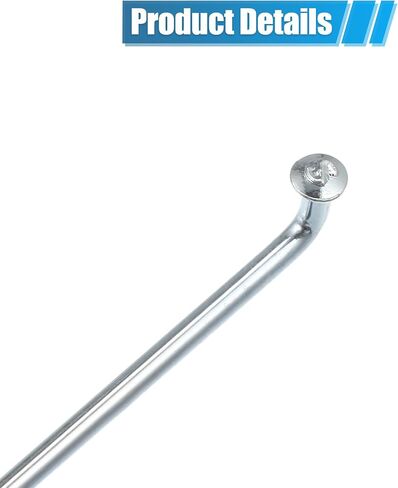 X AUTOHAUX 24 قطعة 13G J Bend دراجة المتحدث المجلفن 266 مللي متر 10.47 "دورة المتحدث مع حلمات النحاس الصلب المتحدث للدراجات الجبلية MTB in Kuwait