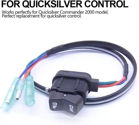 مفتاح تقليم إمالة القارب من سبوريك للتحكم في دواسة الوقود ميركوري مارينر، مفتاح التحكم عن بعد لعناصر التحكم كويك سيلفر 175HP 135HP 125HP 60HP Commander 2000 أجهزة التحكم عن بعد 87-18286A43 87-16991A1 in Kuwait