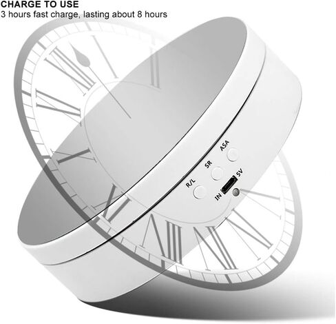 حامل عرض دوار بمحرك، قرص دوار كهربائي 360 درجة، تحميل 22 رطل، منصة دوارة أوتوماتيكية مثالية لعرض المجوهرات والساعات والمنتجات الرقمية والنظارات والحقائب in Kuwait