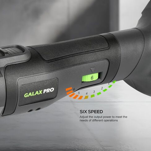 أداة التأرجح اللاسلكية GALAX PRO، 6 أدوات متعددة التأرجح متغيرة السرعة مع بطارية وشاحن 1.3 أمبير، قطعة واحدة من شفرة مكشطة، 3 قطع من شفرات المنشار و10 قطع من أوراق الصنفرة للصنفرة والطحن in Kuwait