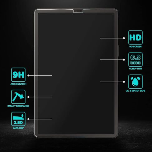 واقي شاشة Vatkyc Galaxy Tab S5e، واقي شاشة لجهاز Samsung Galaxy Tab S5e/Tab S6 10.5 بوصة، طبقة حماية من الزجاج المقوى نحيفة للغاية ومضادة للخدش، خالية من الفقاعات بدقة 9H (3 عبوات) in Kuwait
