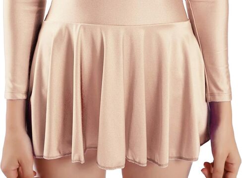 Aoylisey Women's Long Sleeve Skirted Leotard Adult Dance Dress Gymnastics Bodysuits for Ballet in Kuwait
