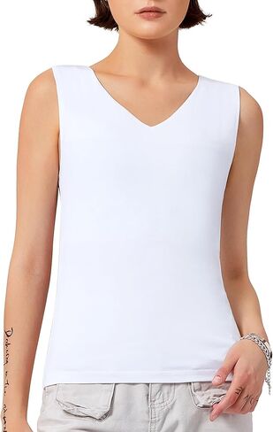 سترة علوية بدون أكمام من LEINIDINA Chest Binder Transgender Tomboy Trans مدمجة بشريط مطاطي in Kuwait