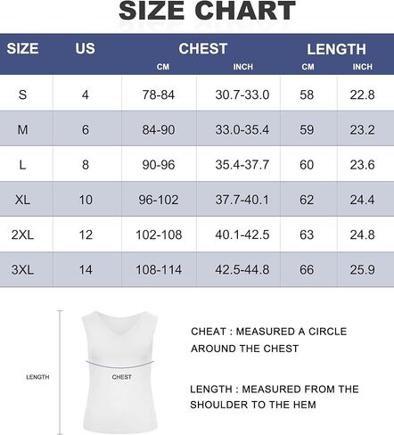 سترة علوية بدون أكمام من LEINIDINA Chest Binder Transgender Tomboy Trans مدمجة بشريط مطاطي in Kuwait