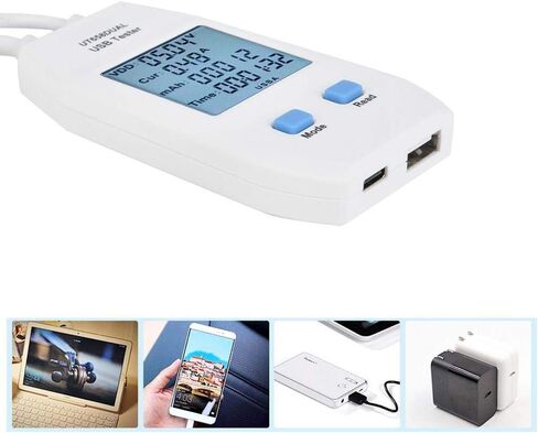 جهاز اختبار الطاقة USB، جهاز قياس الفولتميتر USB للكشف عن الفولتميتر ومقياس قدرة الطاقة الرقمية (Ut658 Dual) in Kuwait