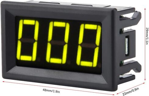 مقياس الأمبير، مقياس التيار الثابت 3 أرقام DC0-1A لآلات اللحام (الخط ذو الإضاءة الخلفية باللون الأصفر) in Saudi Arabia