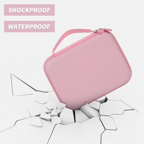 حافظة ميكروفون صغيرة لآلة الكاريوكي للأطفال من أجل YLL/لـ VERKB/لـ MEGUO/لـ UMEIJA/لـ Darkant/لـ Kingci/لـ Snowall 2 ميكروفونات لاسلكية، منظم حقيبة الألعاب للفتيات والأولاد الصغار (صندوق فقط) - وردي in Kuwait