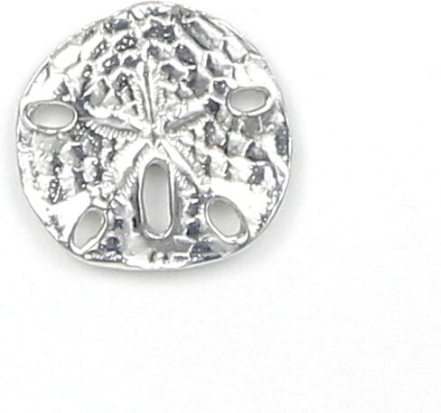 Handcrafted Pewter Sand Dollar Scarf Pin - Gift Packaged - Magnetic back No Holes in Clothes - Made in USA (Shipped by Amazon Prime) in Saudi Arabia
