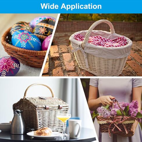 PATIKIL Wicker Repair Kit, 33ft(10m) 2.5mm Round Synthetic Rattan Material Plastic Wicker Woven Set for DIY Craft and Weaving Basket Making, Black in Saudi Arabia