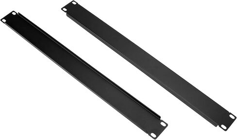 QWORK 1U 19" Rack Mount Brush Strip Panel - 10 Pack Metal Cold-Rolled Steel Dust Filter for Server Cabinets with Easy Installation Hardware in Saudi Arabia