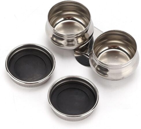 Paint Brush Washer, Stainless Steel Paint Brush Cleaner with Double Dipper Container Cup Paint Brush Holder Paint Brush Cleaner Rinse Cup in Saudi Arabia