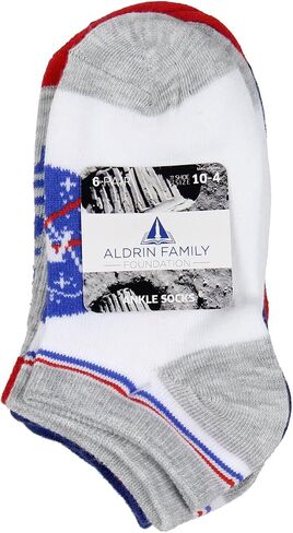 Bioworld NASA Kids Socks Future Astronaut Youth No Show Mix And Match Ankle Socks 6 Pack in Saudi Arabia