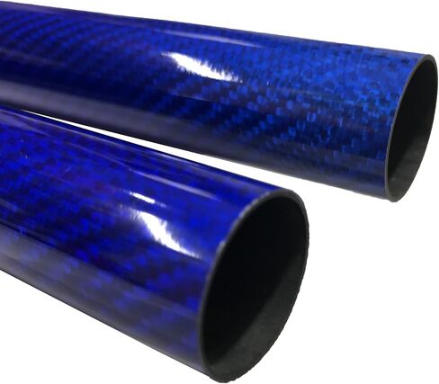 KARBXON - Carbon Fiber Tube - Blue - 14mm X 12mm X 1000mm - Hollow Carbon Fiber rods - Glossy Carbon Tubes - Pure Carbon Fibre Tubes - Lightweight High Strength Carbon Fiber Shaft - 39.4 in x .55 in in Saudi Arabia