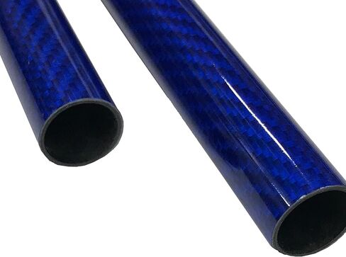 KARBXON - Carbon Fiber Tube - Blue - 14mm X 12mm X 1000mm - Hollow Carbon Fiber rods - Glossy Carbon Tubes - Pure Carbon Fibre Tubes - Lightweight High Strength Carbon Fiber Shaft - 39.4 in x .55 in in Saudi Arabia