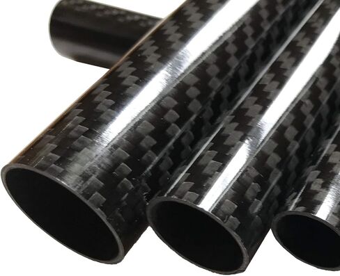 KARBXON - Carbon Fiber Tube - Black - 25mm X 23mm X 1000mm - Hollow Carbon Fiber rods - Glossy Carbon Tubes - Pure Carbon Fibre Tubes - Lightweight High Strength Carbon Fiber Shaft in Saudi Arabia