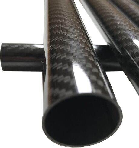 KARBXON - Carbon Fiber Tube - Black - 25mm X 23mm X 1000mm - Hollow Carbon Fiber rods - Glossy Carbon Tubes - Pure Carbon Fibre Tubes - Lightweight High Strength Carbon Fiber Shaft in Saudi Arabia