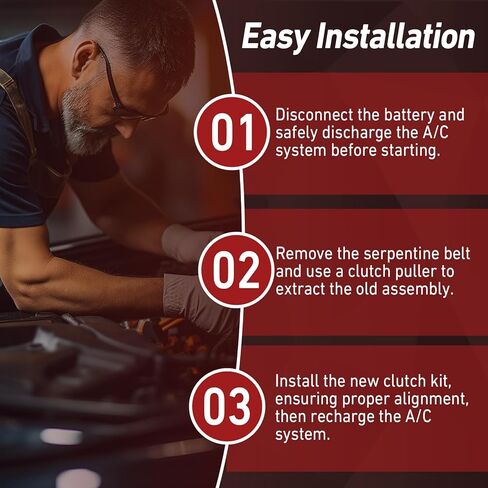 A/C Air Conditioning Compressor Clutch Assembly Kit Compatible with Ford Explorer 3.5L Non-Turbo 2011 2012 2013 2014 2015 2016 2017 2018 2019 OE EB5Z-19D786-AB in Kuwait