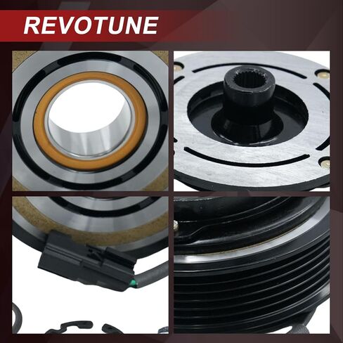 A/C Air Conditioning Compressor Clutch Assembly Kit Compatible with Ford Explorer 3.5L Non-Turbo 2011 2012 2013 2014 2015 2016 2017 2018 2019 OE EB5Z-19D786-AB in Kuwait