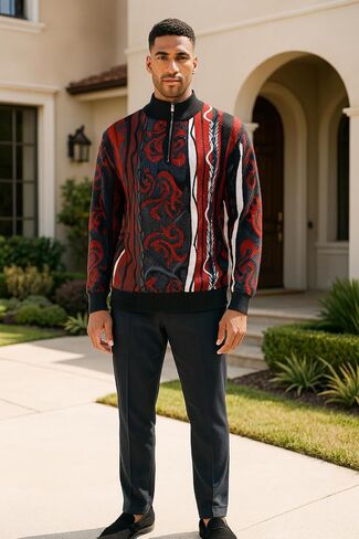 STACY ADAMS Men’s Sweater Full Patterned Design in Kuwait