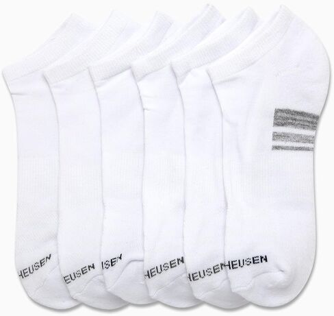 جوارب Van Heusen للرجال - جوارب رياضية منخفضة القطع للكاحل (عبوة من 6 قطع) in Kuwait