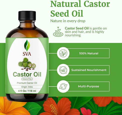 SVA Organics Cherry Kernel Oil 4 Oz -Very Faint- Nutty Scent - USDA Organic, 100% Pure, Unrefined Carrier Oil – Perfect for Skin & Hair Nourishment, Body Massage. in Kuwait