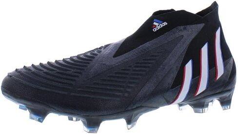 adidas Unisex Edge.3 Predator Firm Ground Soccer Shoe, White/Solar Yellow/Power Blue (Low), 10 US Men in Saudi Arabia