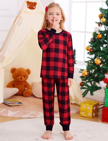 SWOMOG Girls Pajamas Sets 3 Piece Short Sleeve Sleepwear Summer Cute Pjs Cartoon Print Loungewear for Kids Size 6-15 in Saudi Arabia