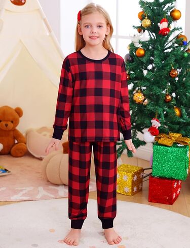 SWOMOG Girls Pajamas Sets 3 Piece Short Sleeve Sleepwear Summer Cute Pjs Cartoon Print Loungewear for Kids Size 6-15 in Saudi Arabia