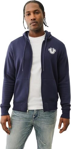 True Religion Men's Zip Up Hoodie in Saudi Arabia