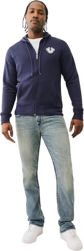 True Religion Men's Zip Up Hoodie in Saudi Arabia