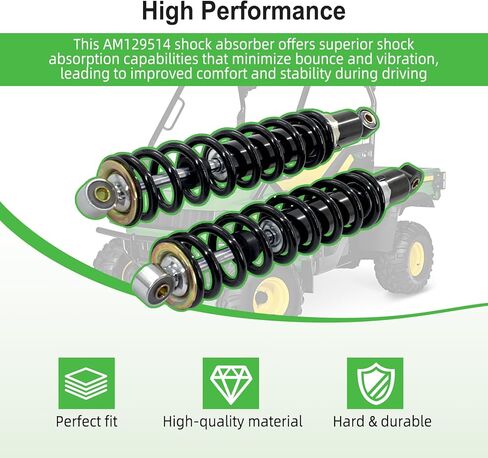 AM135375 ممتص الصدمات الخلفي متوافق مع John Deere Gator HPX 2004-2017، HPX 615E 815E 2018-2020، XUV620i 2007-2010، XUV850D 4x4 ديزل 2007-2010 (2 قطعة) in Kuwait