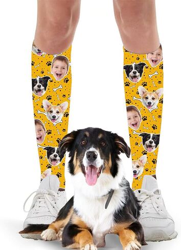 Custom Socks with Photo,Personalized Socks,Funny Face Sock,Novelty Sock Memorial Gift for Women Men Dog,and Cat in Saudi Arabia