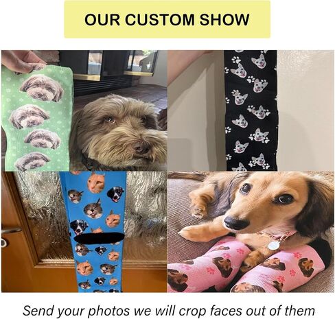 Custom Socks with Photo,Personalized Socks,Funny Face Sock,Novelty Sock Memorial Gift for Women Men Dog,and Cat in Saudi Arabia