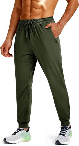 MAGCOMSEN Men's Fleece Joggers with Pockets Winter Warm Pants Workout Athletic Gym Sweatpants for Men in Saudi Arabia