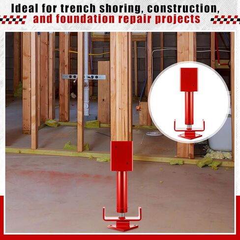 Zonon 6x6 Prock Jack Post ، 15.8 " - 21.8" نطاق الارتفاع 30 ، 000 رطل حمولة الحمل مقب in Kuwait